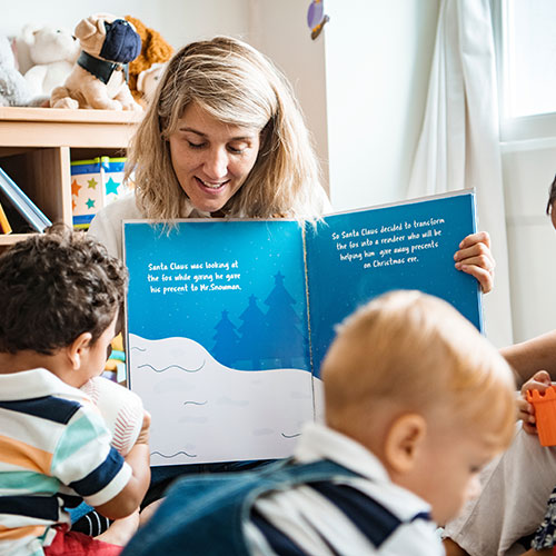 book reading with toddlers